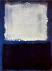 Famous Blue Paintings - White on Blue 1968